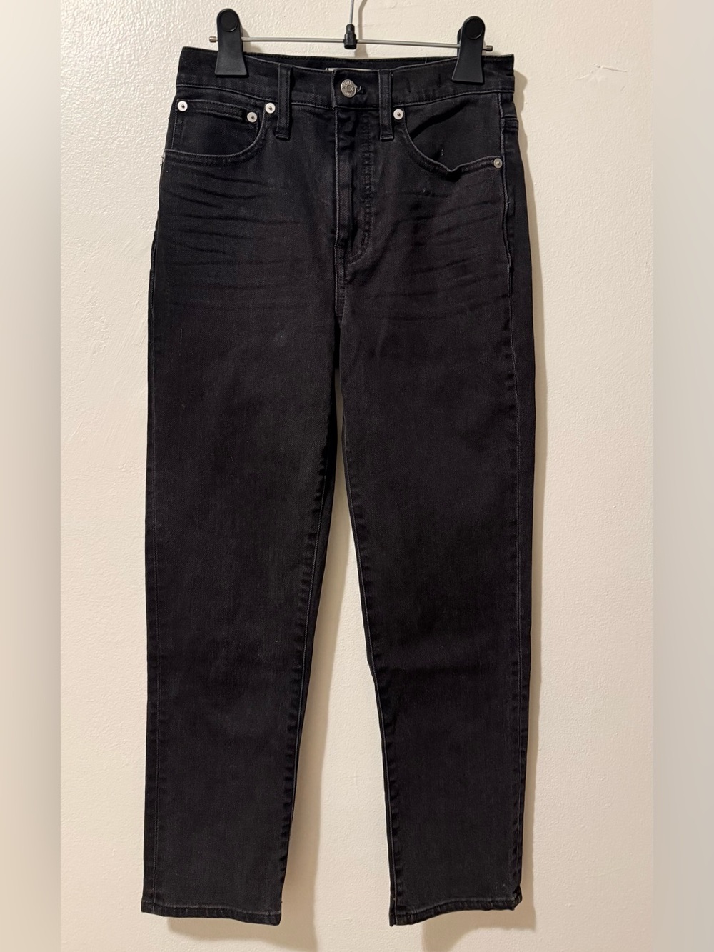 Madewell Black Straight-Leg Jeans